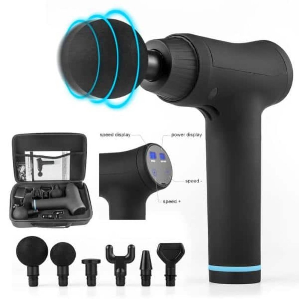 6 Speed Percussion Deep Tissue Vibration Therapeutic Massage Gun - Picture 4 of 6